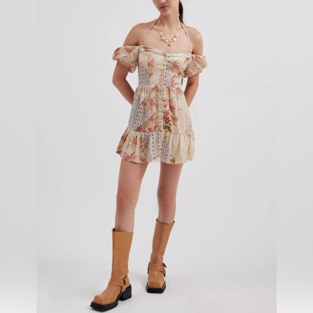 Elegant Floral Mini Dress